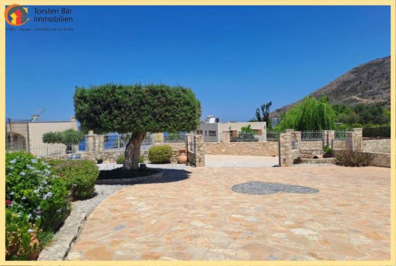 Drapanos Kreta, Drapanos Freistehender Steinbungalow mit 3 Schlafzimmern und 2 Bädern, großem Garten und Meerblick. Haus kaufen